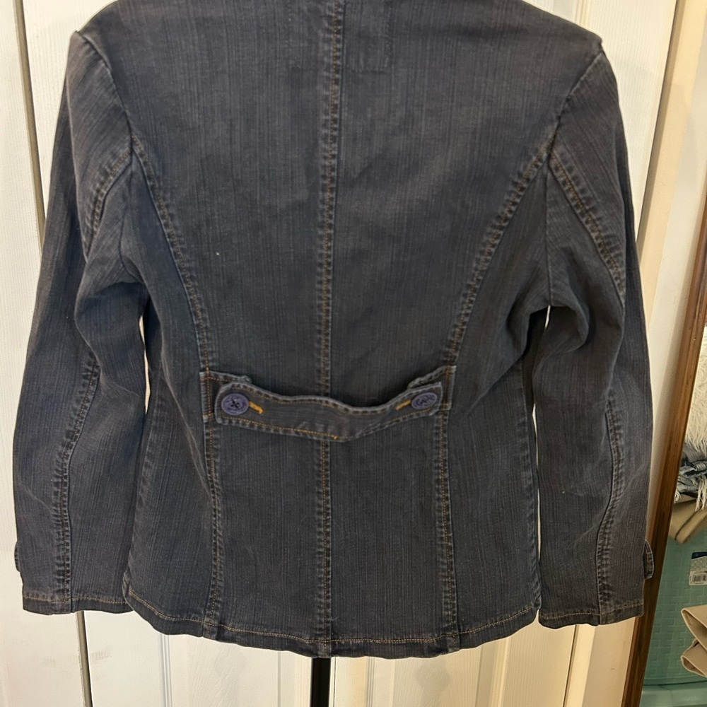 Vintage Y2K Sperry Double breasted stretch Jean Jacket - Picture 8 of 8